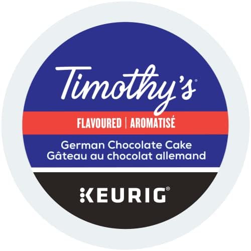 TIMOTHY'S, German Chocolate, Light Roast, K-Cup Pods, 24 Count