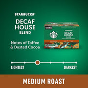 Starbucks, Decaf House Blend, Medium Roast, K-Cup Pods, 60 Count