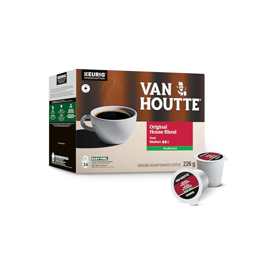 Van Houtte, Original House Decaf, Medium Roast, K-Cup Pods, 24 Count