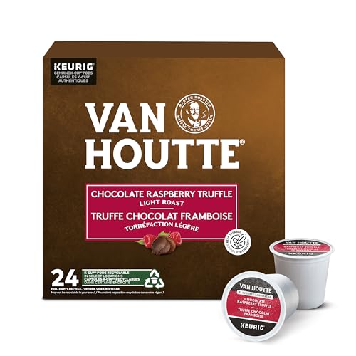 Van Houtte, Chocolate Raspberry Truffle, Light Roast, Coffee, 24 Count