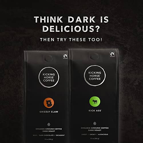Kicking Horse Coffee, 454 Horse Power, Dark Roast, Ground Coffee, 284 Grams