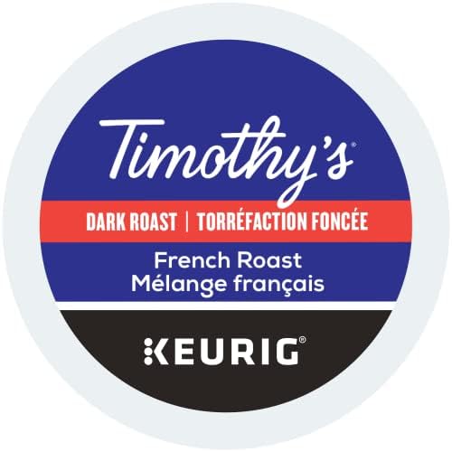 TIMOTHY'S, French Roast, Dark Roast, K-Cup Pods, 24 Count
