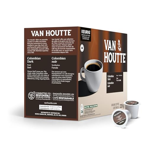Van Houtte, Colombian Dark, Dark Roast, Coffee, 24 Count