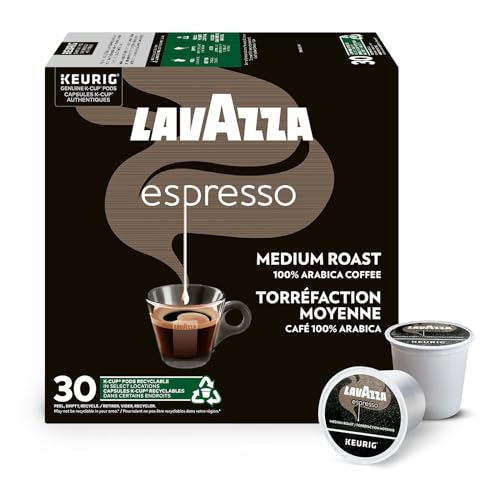 Lavazza, Espresso Medium Roast, Medium Roast, Coffee, 30 Count