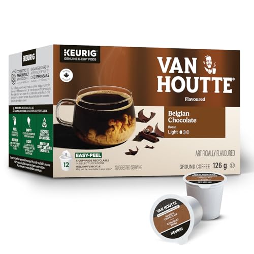 Van Houtte, Belgian Chocolate, Light Roast, K-Cup Pods, 12 Count