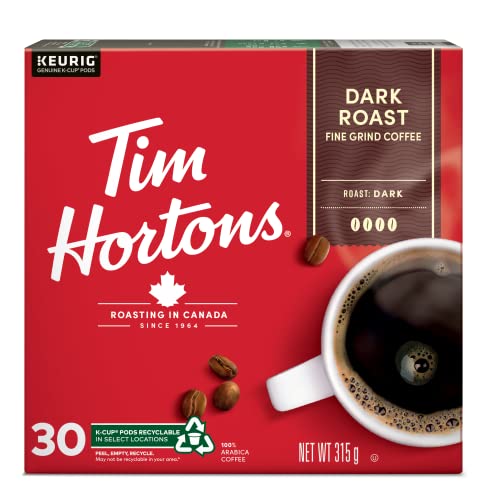 Tim Hortons, Dark Roast, Dark Roast, Coffee, 30 Count