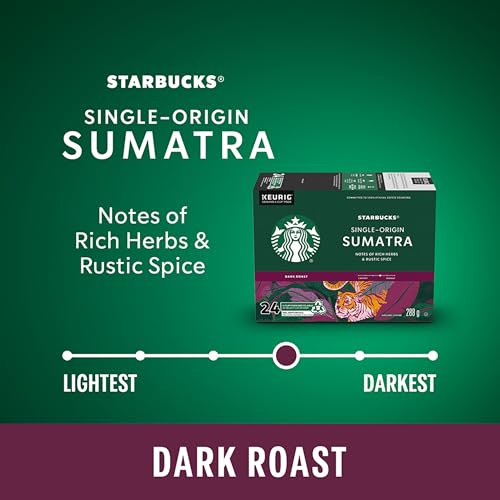 Starbucks, Sumatra, Dark Roast, K-Cup Pods, 24 Count