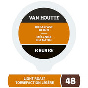 Van Houtte, Breakfast Blend, Light Roast, K-Cup Pods, 48 Count