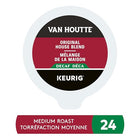 Van Houtte, Original House Decaf, Medium Roast, K-Cup Pods, 24 Count
