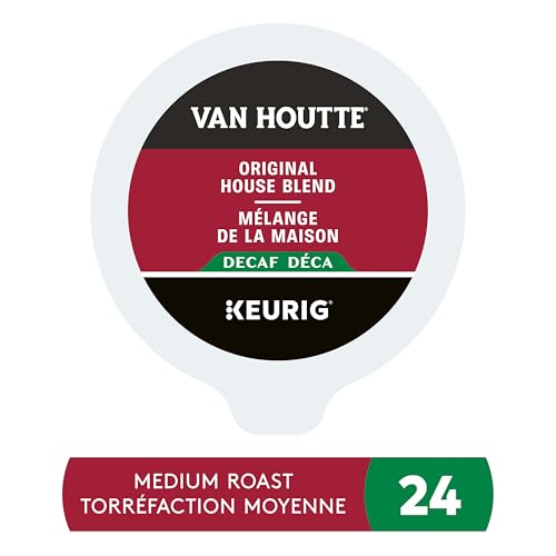 Van Houtte, Original House Decaf, Medium Roast, K-Cup Pods, 24 Count
