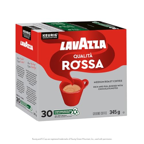 Lavazza, Qualità Rossa, Medium Roast, K-Cup Pods, 30 Count