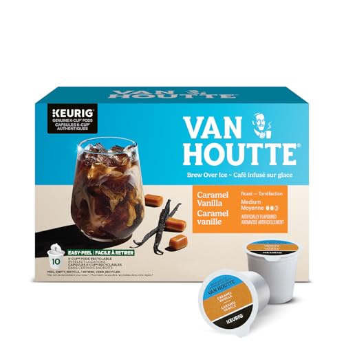 Van Houtte, Caramel Vanilla, Medium Roast, Coffee, 10 Count