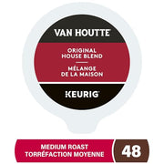 Van Houtte, Original House Blend, Medium Roast, K-Cup Pods, 48 Count