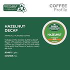 Green Mountain Coffee Roasters, Hazelnut, Light Roast, Beans, 72.0 Count