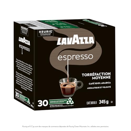 Lavazza, Espresso, Medium Roast, K-Cup Pods, 30 Count