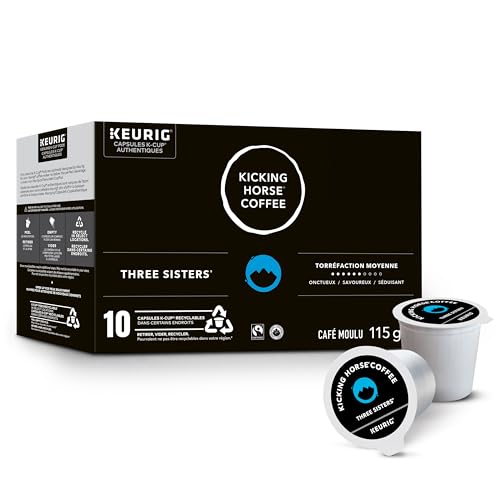 Kicking Horse Coffee, Three Sisters, Medium Roast, K-Cup Pods, 10 Count