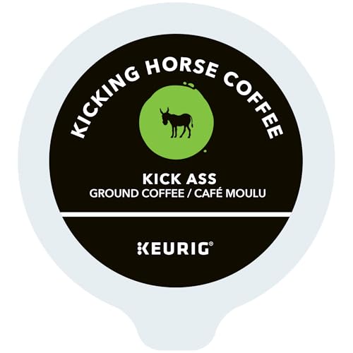 Kicking Horse Coffee, Kick Ass, Dark Roast, K-Cup Pods, 24 Count