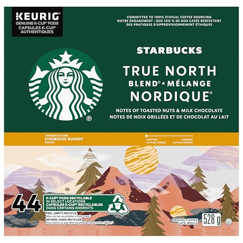 Starbucks, True North Blend, Light Roast, Coffee, 44 Count