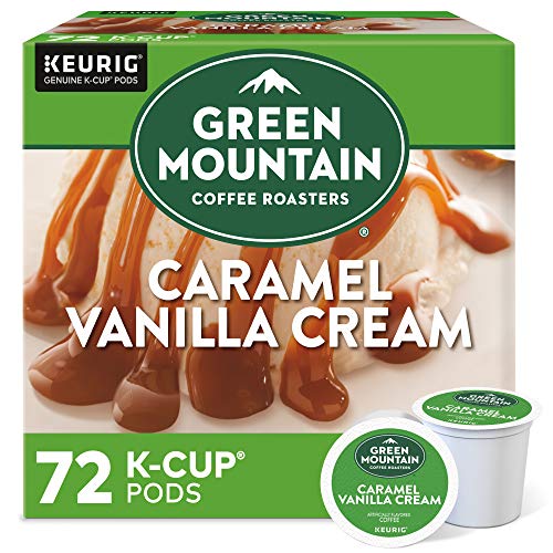 Green Mountain Coffee Roasters, Caramel Vanilla Cream, Light Roast, 72 Count