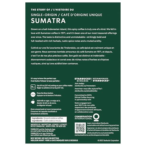 Starbucks, Sumatra, Dark Roast, K-Cup Pods, 24 Count