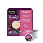 TIMOTHY'S, Chai Latte, Medium Roast, Coffee, 12 Count