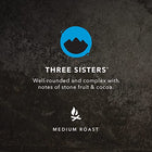 Kicking Horse Coffee, Three Sisters, Medium Roast, Whole Beans, 850 Grams