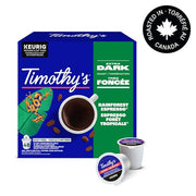 TIMOTHY'S, Rainforest Espresso, Medium Roast, K-Cup Pods, 48 Count