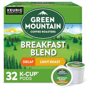 Green Mountain Coffee Roasters, Decaf Breakfast Blend, Light Roast, Beans, 32.0 Count
