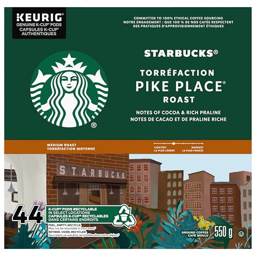 Starbucks, Pike Place, Medium Roast, Coffee, 44 Count