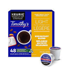 TIMOTHY'S, Breakfast Blend, Light Roast, Coffee, 48 Count