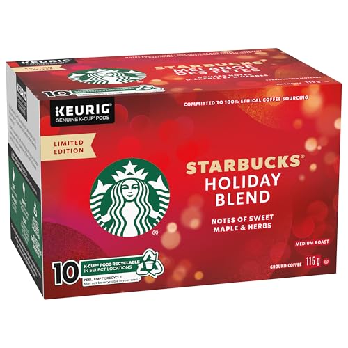 Starbucks, Holiday Blend, Medium Roast, K-Cup Pods, 60 Count