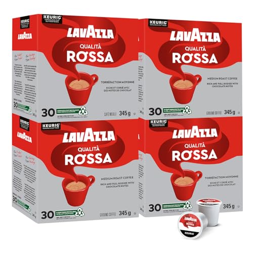 Lavazza, Qualità Rossa, Medium Roast, Coffee, 120 Count