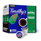 TIMOTHY'S, Dark Chocolate, Dark Roast, K-Cup Pods, 30 Count