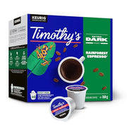 TIMOTHY'S, Dark Chocolate, Dark Roast, K-Cup Pods, 30 Count