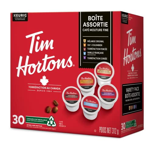 Tim Hortons, Variety, Dark Roast, Coffee, 30 Count