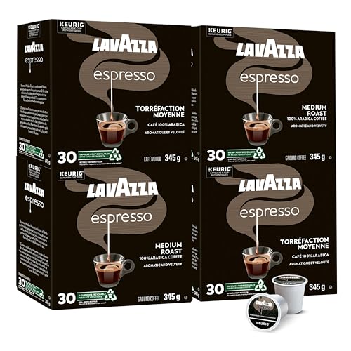 Lavazza, Espresso Medium Roast, Medium Roast, Coffee, 120 Count