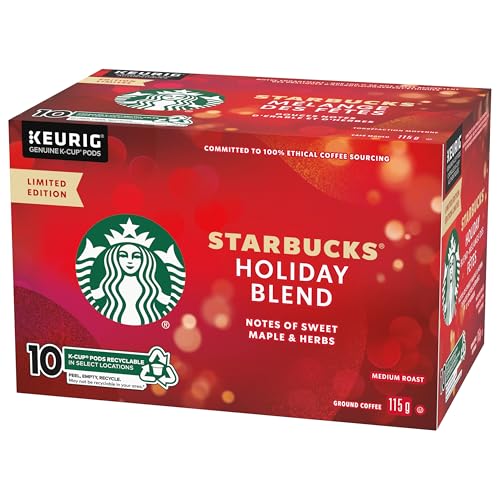 Starbucks, Holiday Blend, Medium Roast, K-Cup Pods, 60 Count