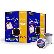 TIMOTHY'S, Breakfast Blend, Light Roast, K-Cup Pods, 48 Count