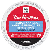 Tim Hortons, French Vanilla, Medium Roast, Coffee, 30 Count