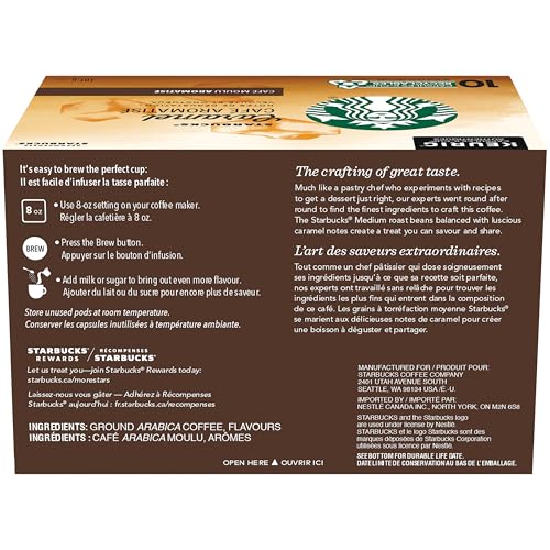 Starbucks, Caramel, Medium Roast, K-Cup Pods, 60 Count