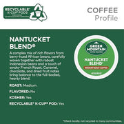 Green Mountain Coffee Roasters, Nantucket Blend, Medium Roast, K-Cup Pods, 72.0 Count