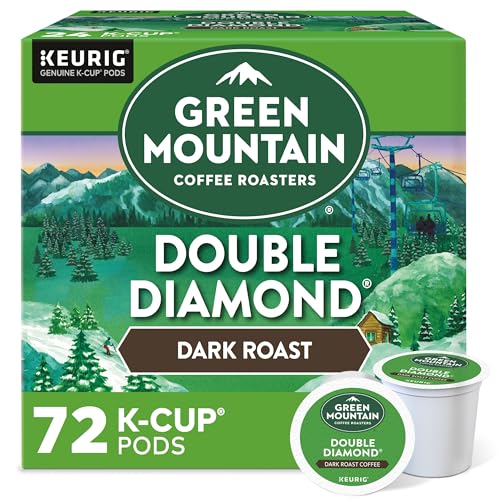Green Mountain Coffee Roasters, Double Diamond, Dark Roast, Beans, 72.0 Count