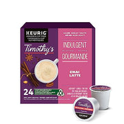 TIMOTHY'S, Chai Latte, Medium Roast, Coffee, 24 Count