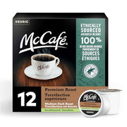 McCafe, Premium Roast Decaf, Dark Roast, Coffee, 12 Count