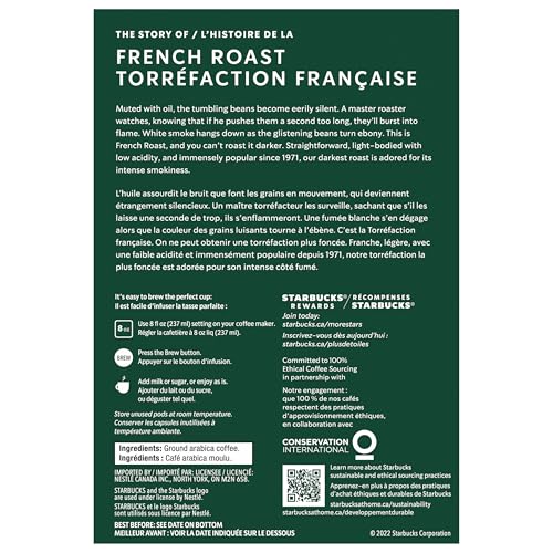 Starbucks, French Roast, Dark Roast, K-Cup Pods, 24 Count