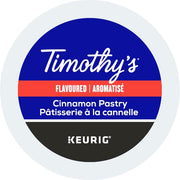 TIMOTHY'S, Cinnamon Pastry, Medium Roast, K-Cup Pods, 24 Count