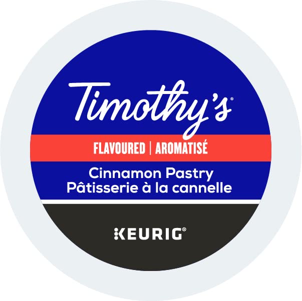 TIMOTHY'S, Cinnamon Pastry, Medium Roast, K-Cup Pods, 24 Count