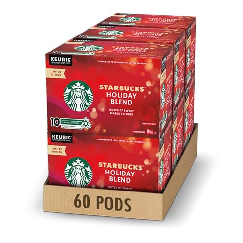 Starbucks, Holiday Blend, Medium Roast, Coffee, 60 Count