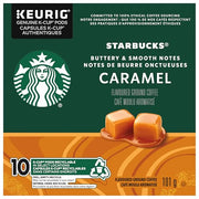 Starbucks, Caramel, Medium Roast, K-Cup Pods, 10 Count