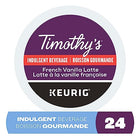 TIMOTHY'S, French Vanilla, Medium Roast, K-Cup Pods, 24 Count